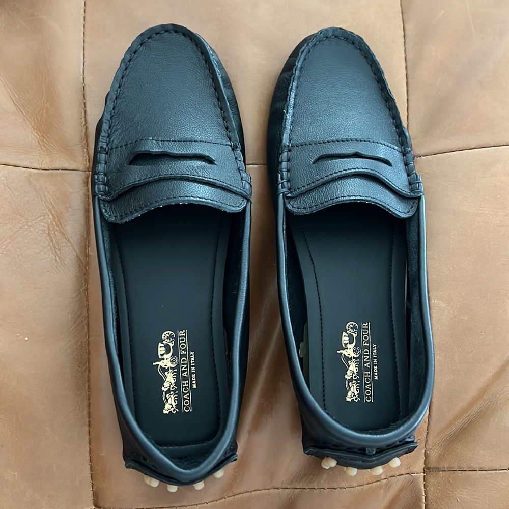 Brand New Coach And Four Leather Penny Loafer, Women's Size 8.5M